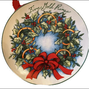 🤶🏻CERTIFIED INTERNATIONAL  SUSAN WINGET Five Golden Rings